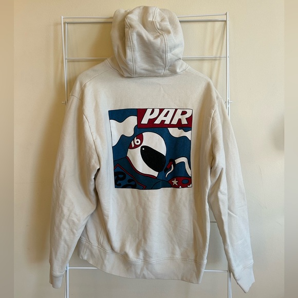 Parra hoodie in off white with fun artwork on back - Picture 2 of 4